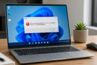 "Windows laptop displaying this app cannot run on your PC error message on screen"